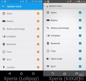 Сравнение интерфейсов Xperia UI: KitKat VS Lollipop